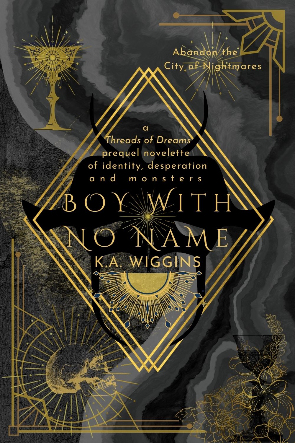 Side Story Novelette BOY WITH NO NAME ebook cover by K.A. Wiggins