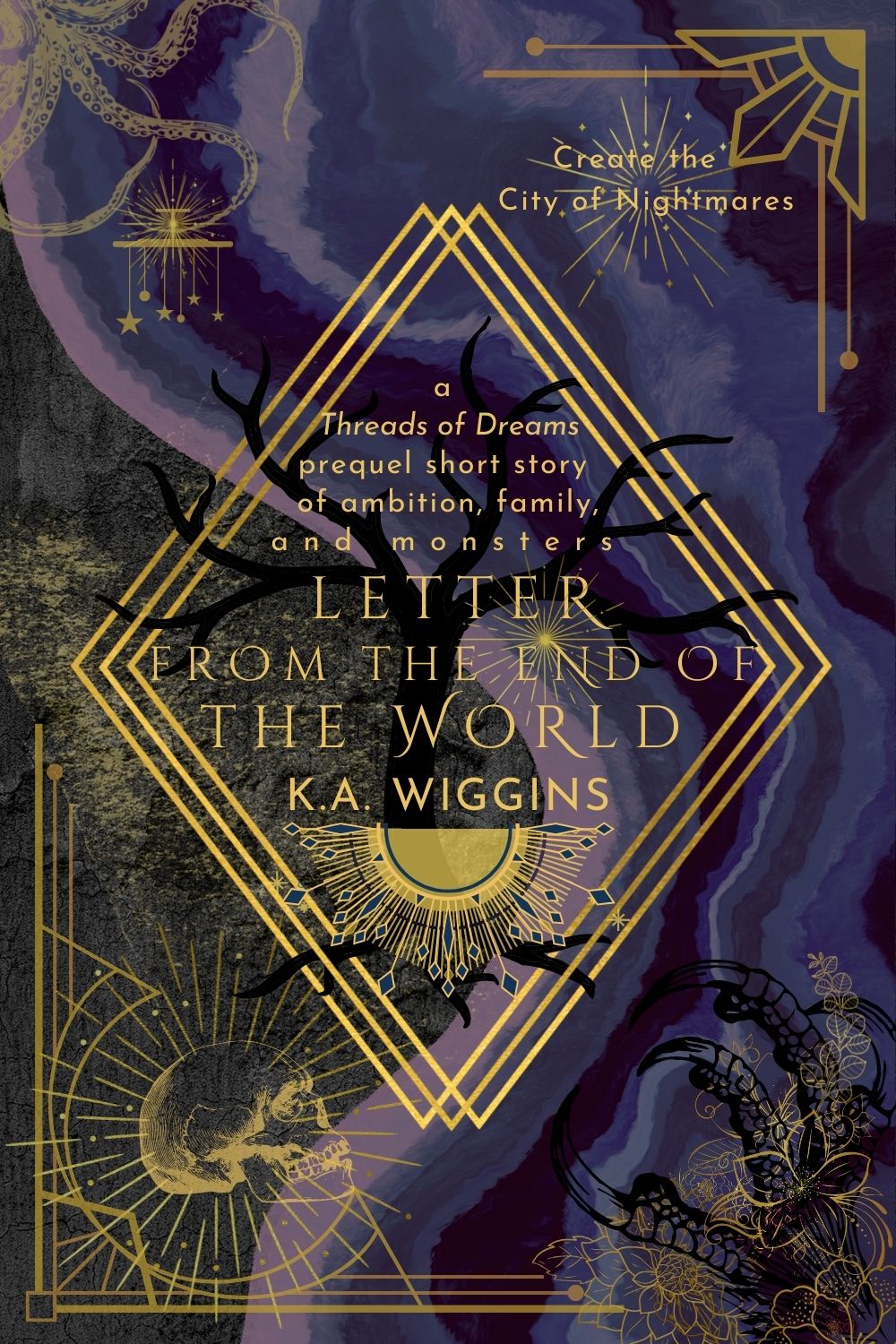 Prequel short story Letter From the End of the World ebook cover by K.A. Wiggins